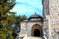 Entrance in the Mausoleum of heroes in Mateias, near Campulung